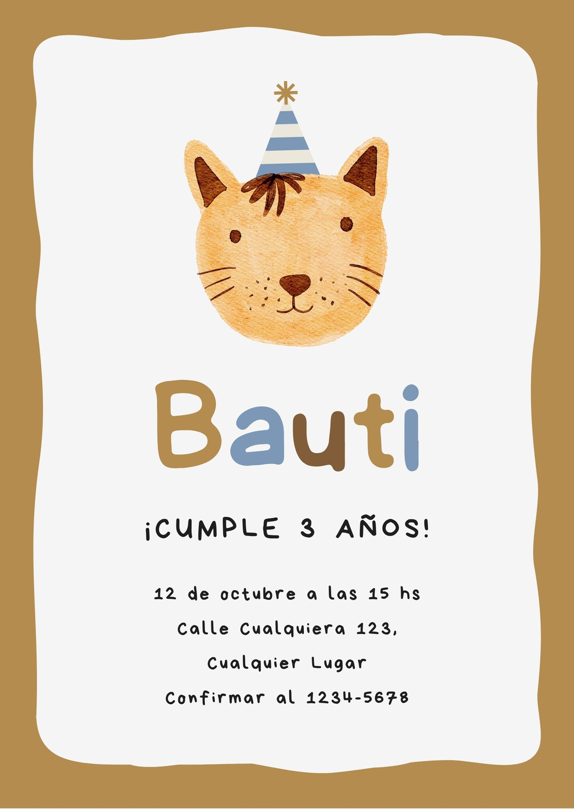 Invitaciones Presentacion 3 Anos