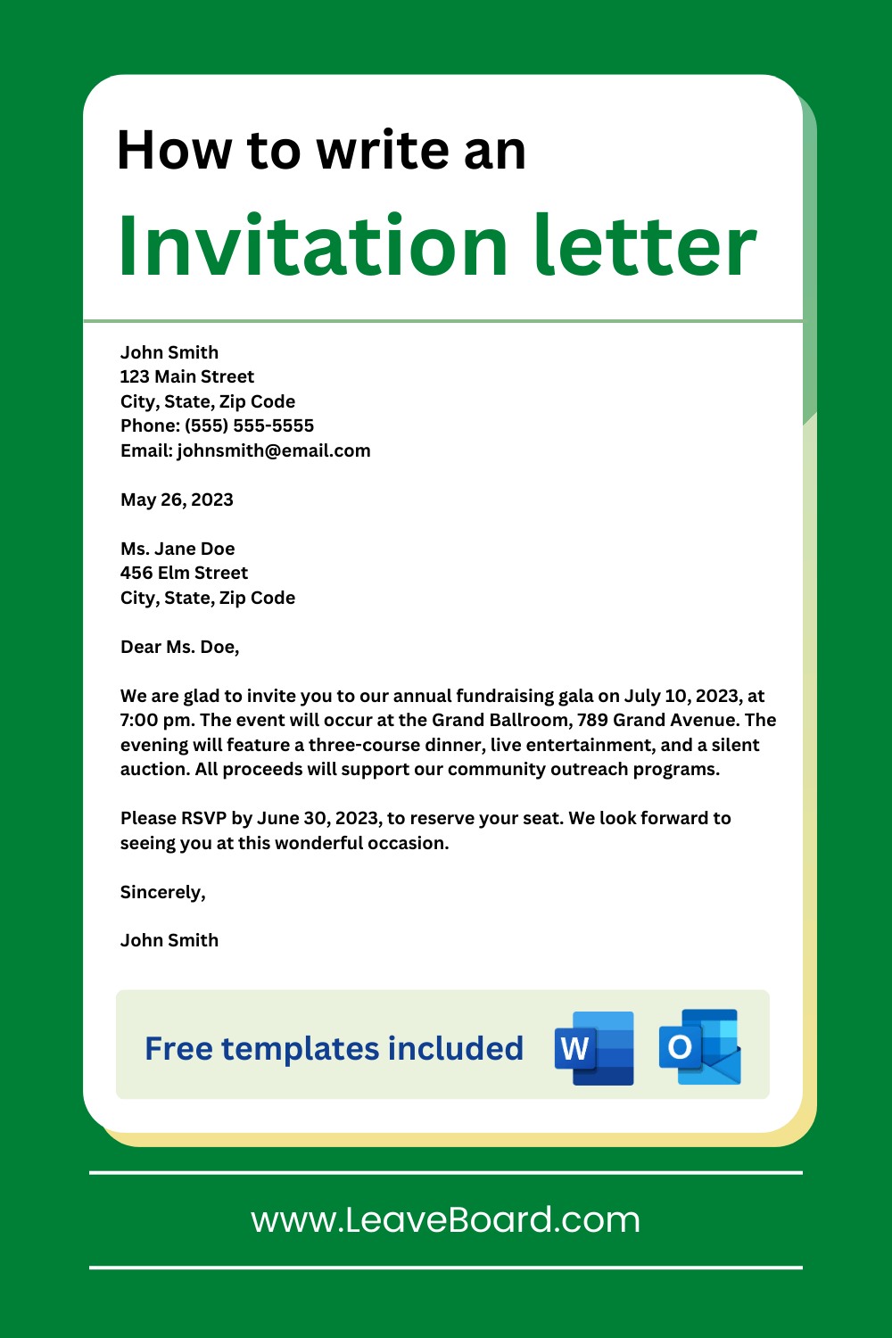 Invitation Letter