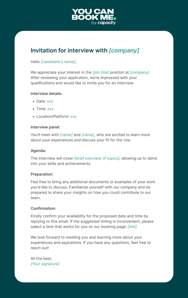 Meeting Invitation Email