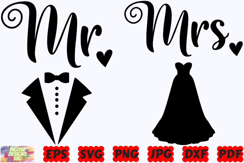 Mr And Mrs Svg Mr Svg Mrs Svg Png