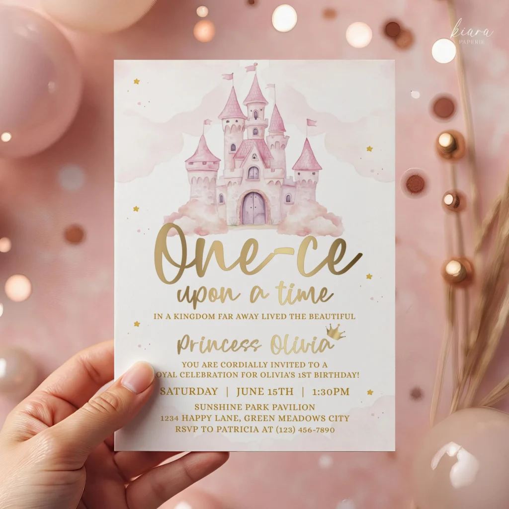 Once Upon A Time Birthday Invitation Once Upon A Time Birthday Invitation