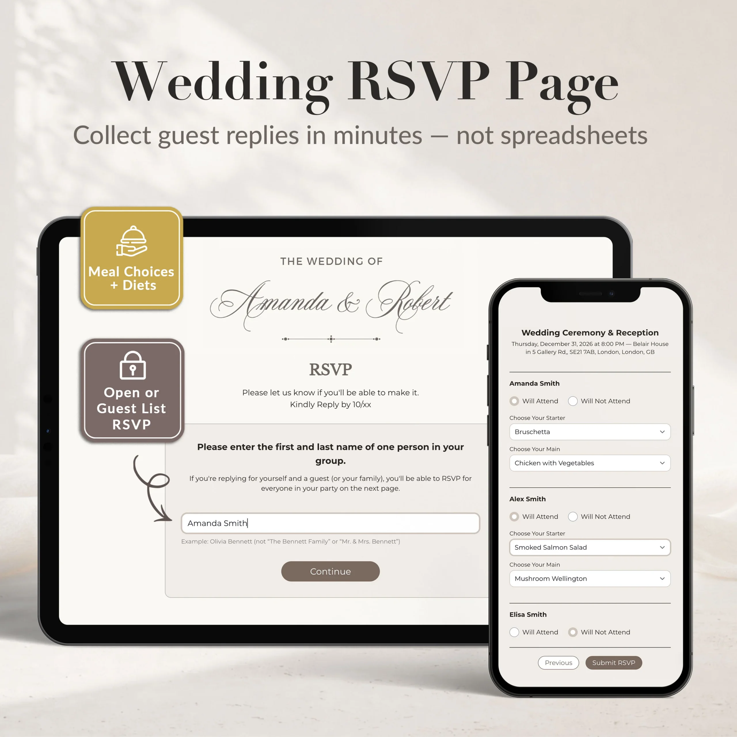 Online Wedding Rsvp Page