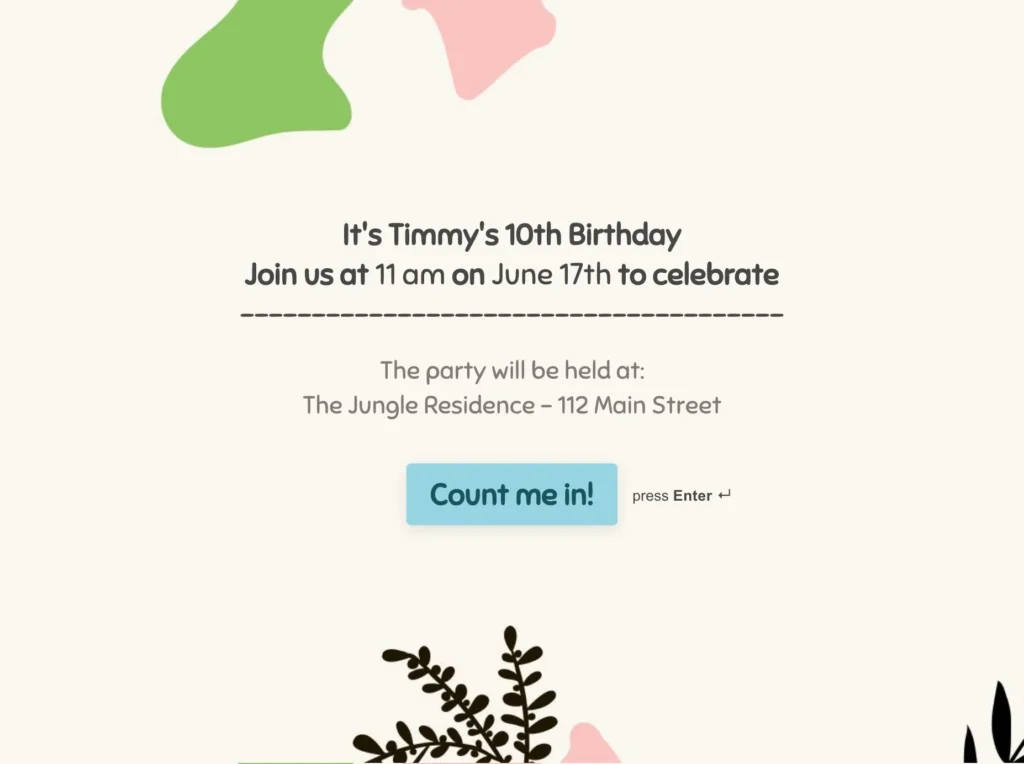 Party Invitation