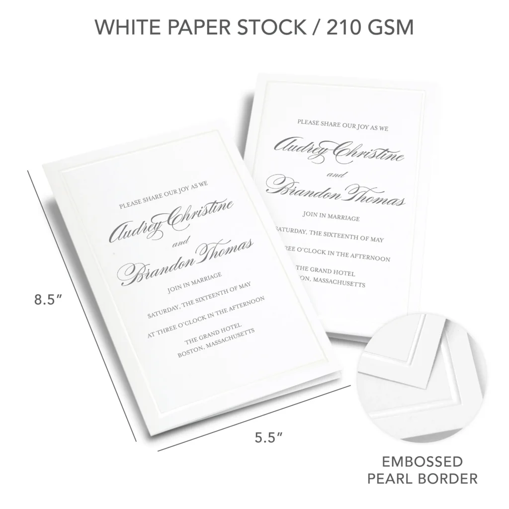 Pearl Border Bifold Printable Program Pearl Border Bifold Printable Program