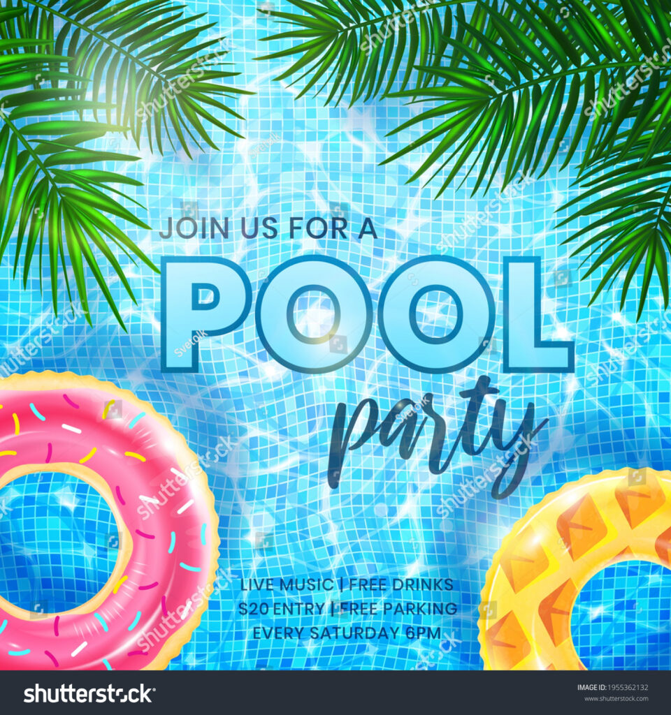 Pool Party Invitation Banner Template Ripple 1955362132 Pool Party Invitation Banner Template Ripple 1955362132