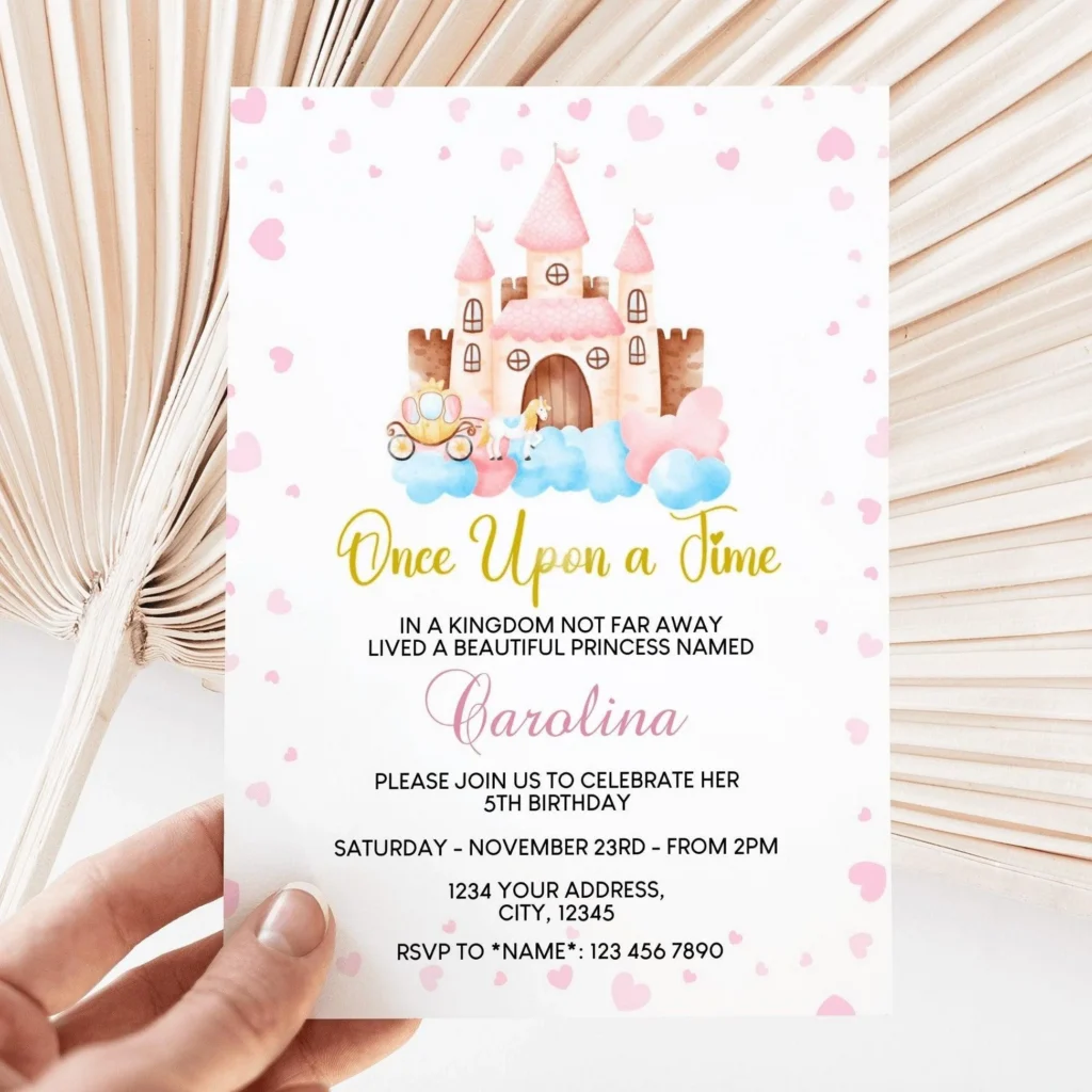 Princess Invitation Princess Invitation
