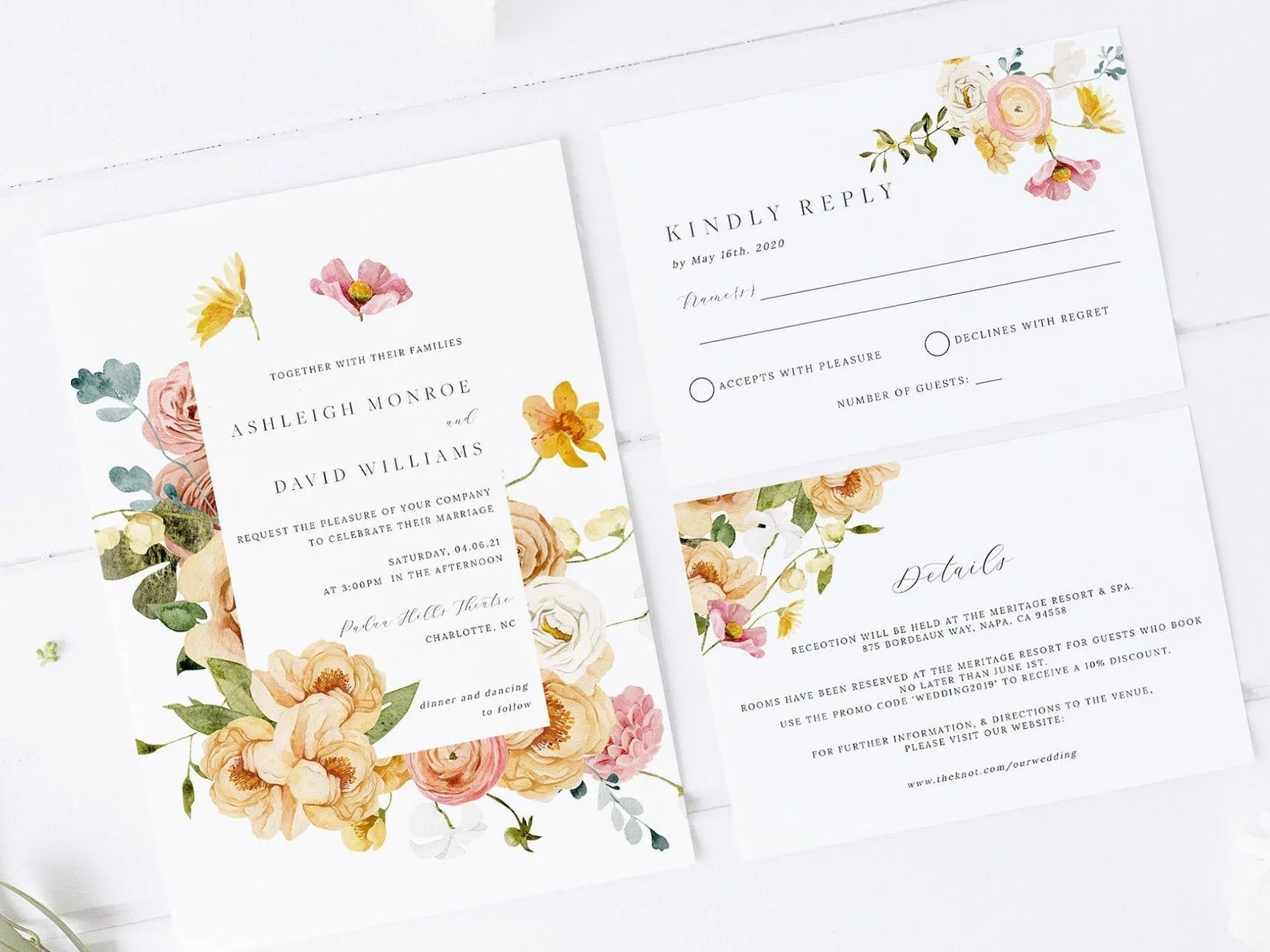 Printable Wedding Invitation Templates