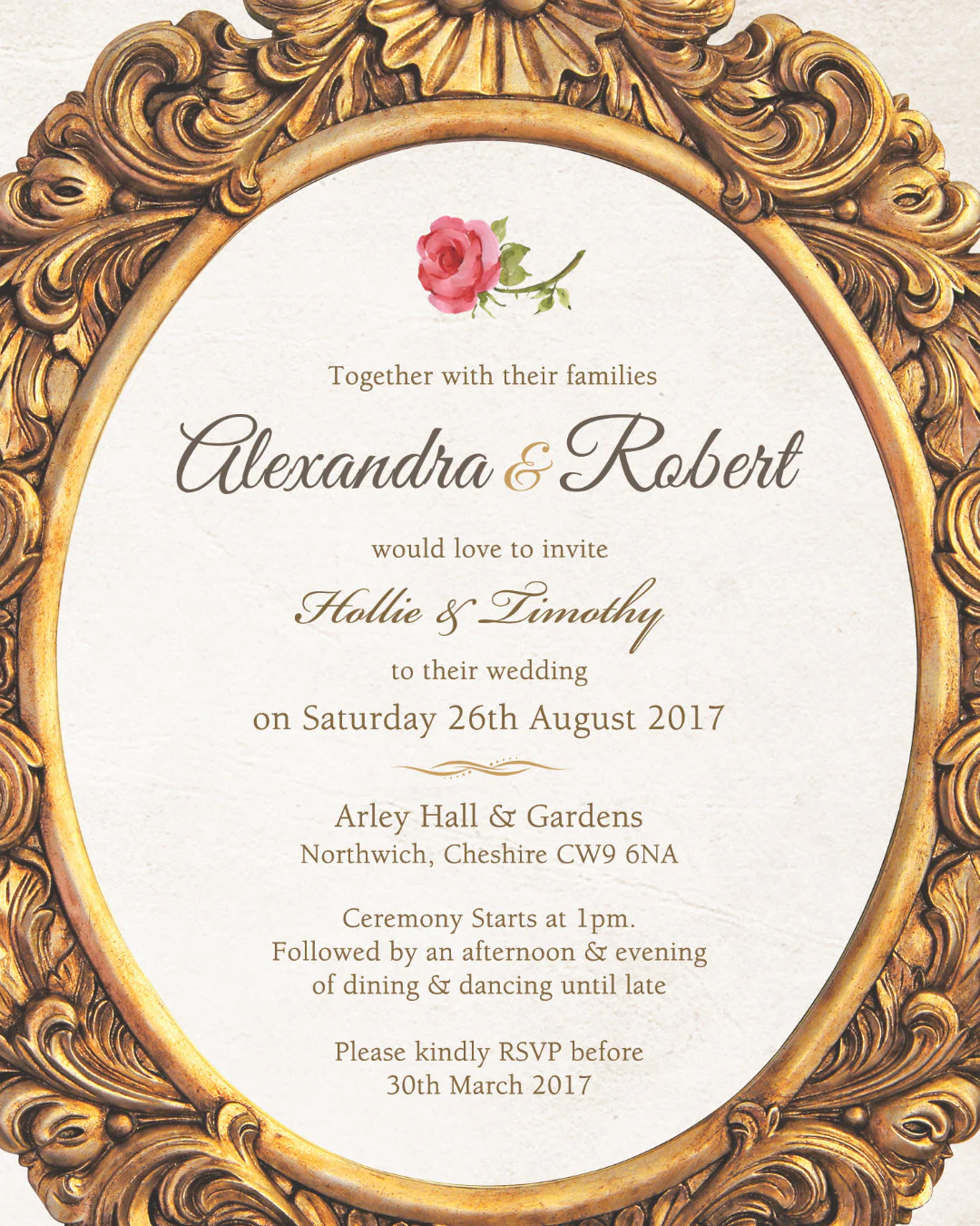 Printed Guest Names For Invitations Add