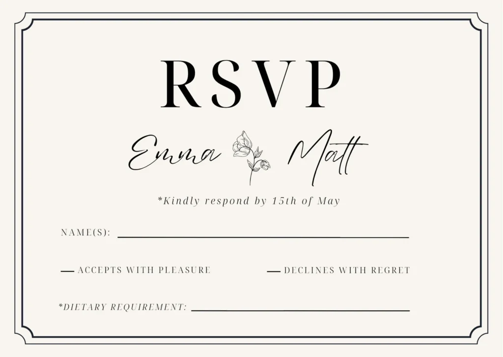 Rsvp Rsvp