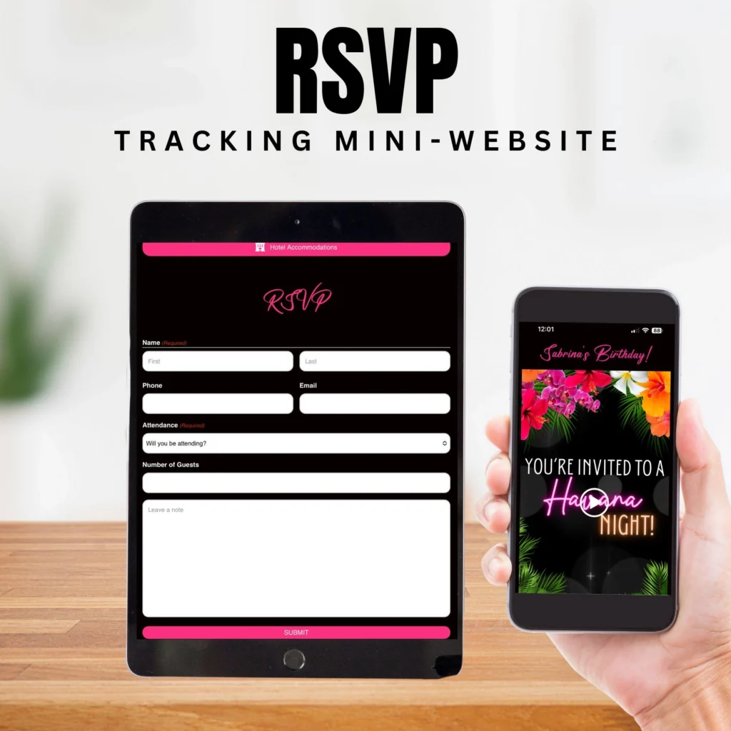 Rsvp Tracking Website Add On Purchase