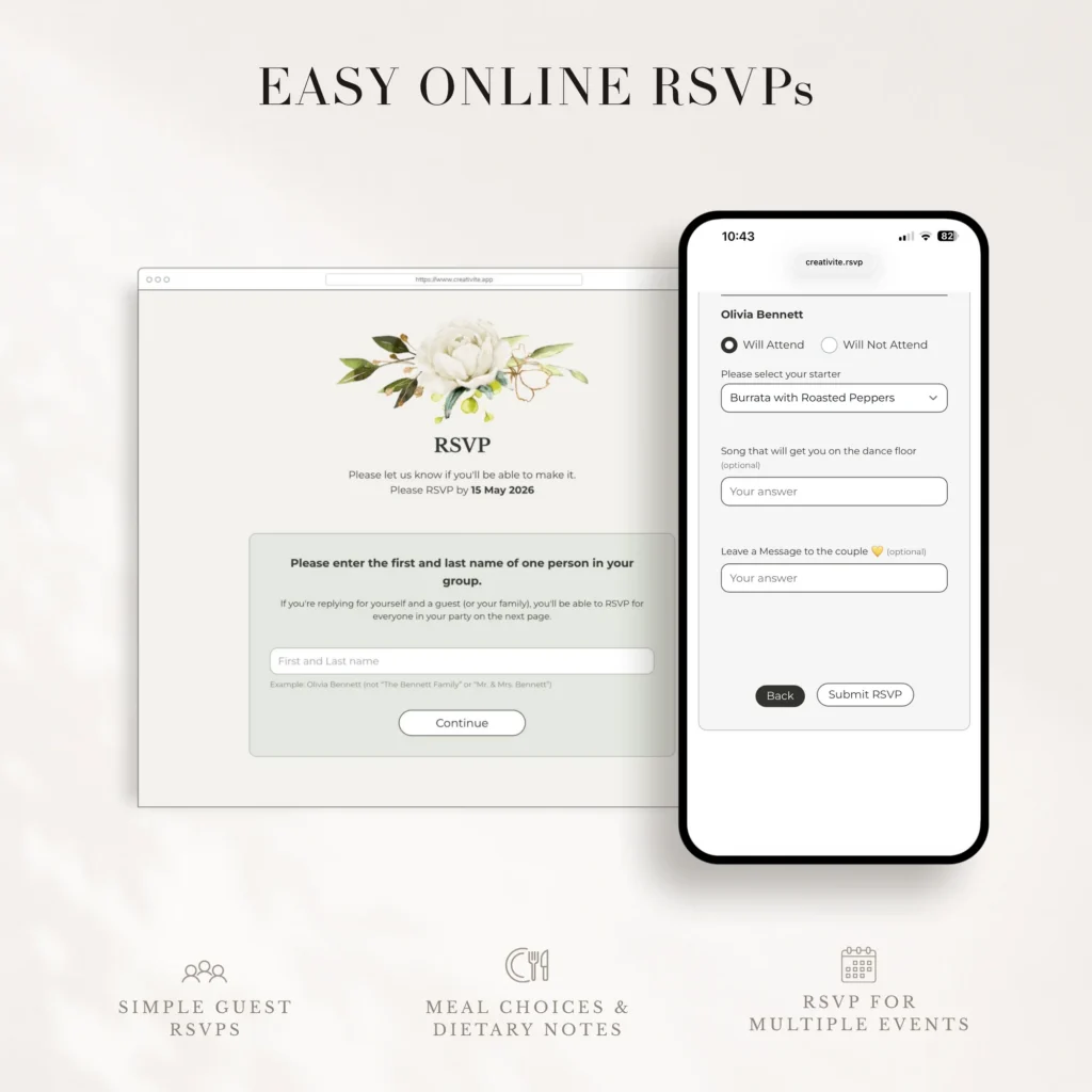 Rustic Online Digital Wedding Invitation