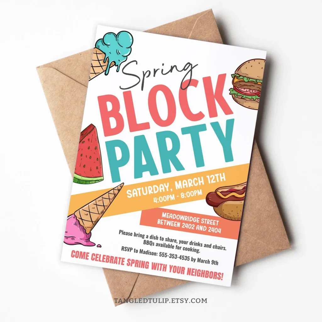 Save The Date Block Party Save The Date Block Party