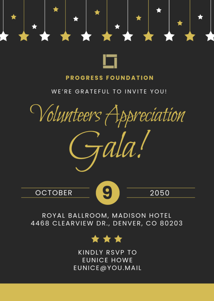Simple Volunteer Appreciation Invitation Simple Volunteer Appreciation Invitation