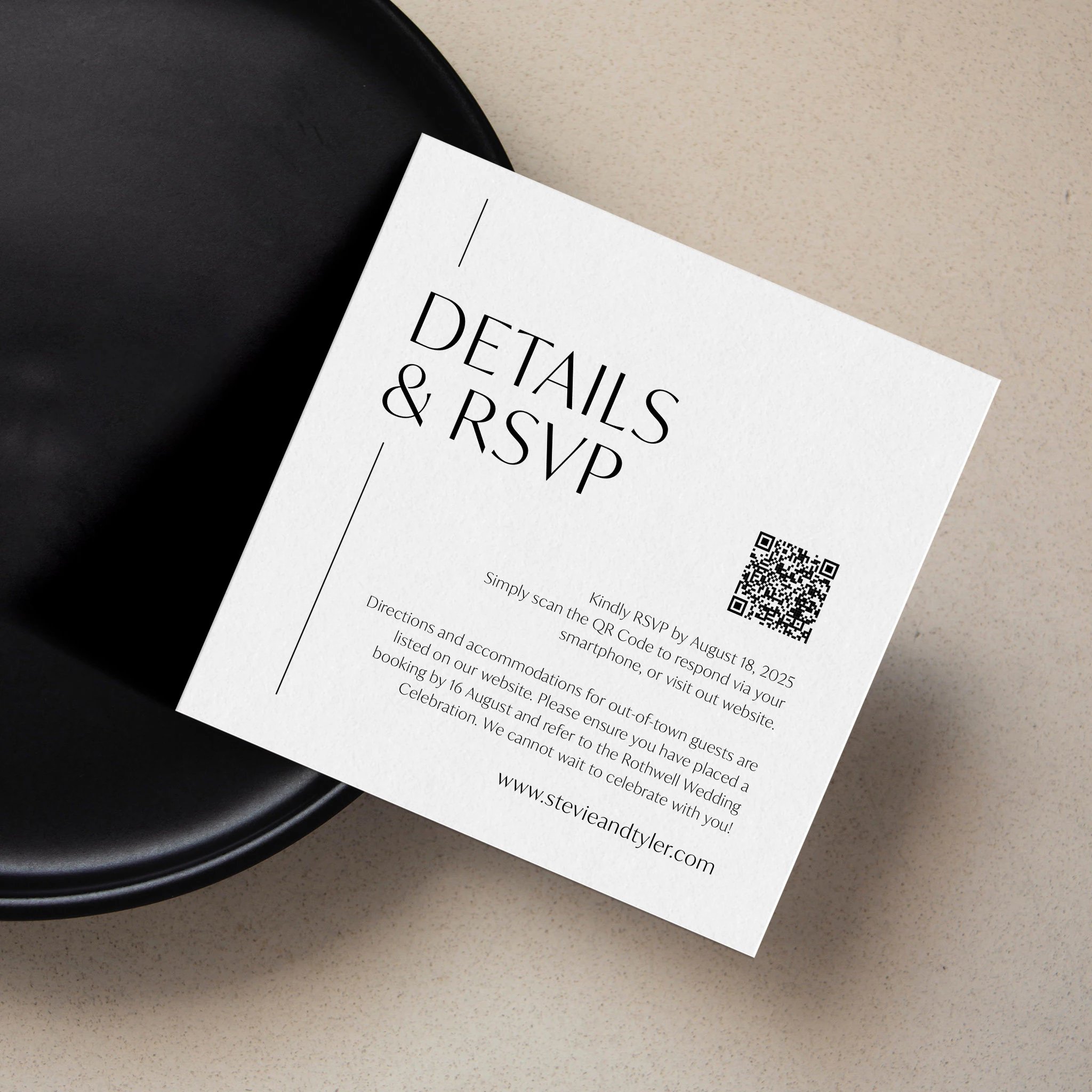 Square Rsvp And Details Qr Code Insert