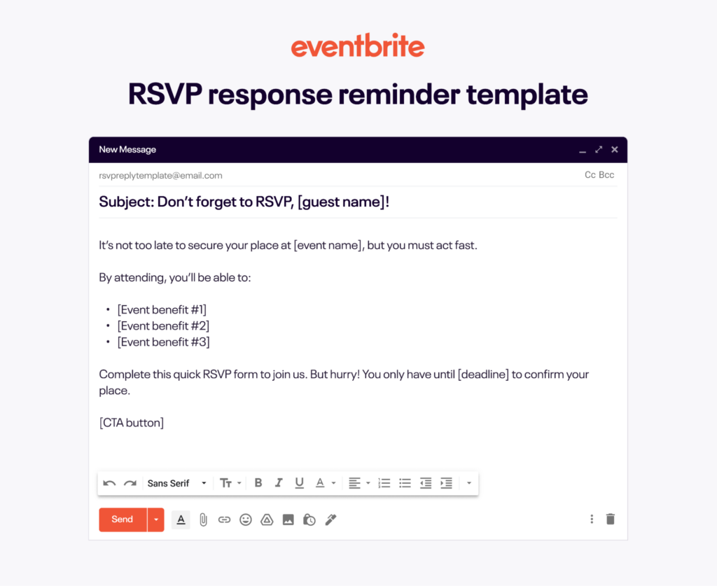The Perfect Event Rsvp Email Templates
