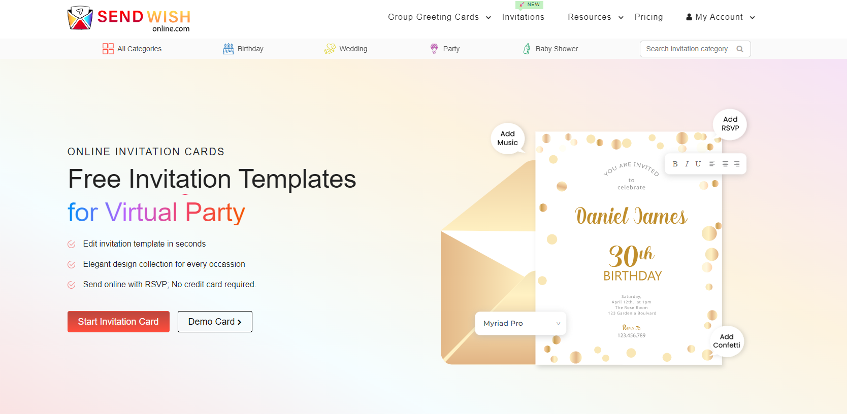 Top Free Invitation Maker Websites
