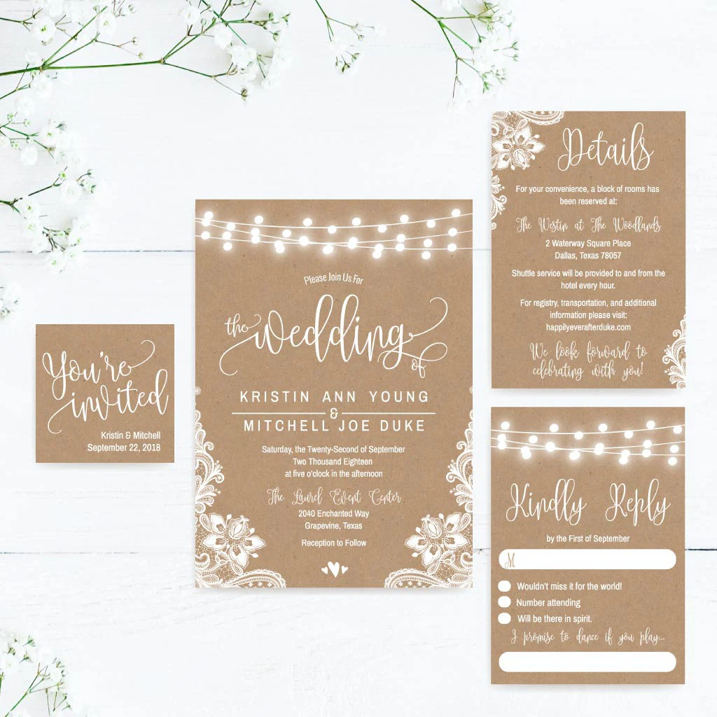 Wedding Invitations With Rsvp Online