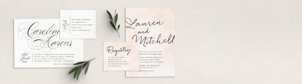 Wedding Registry Cards