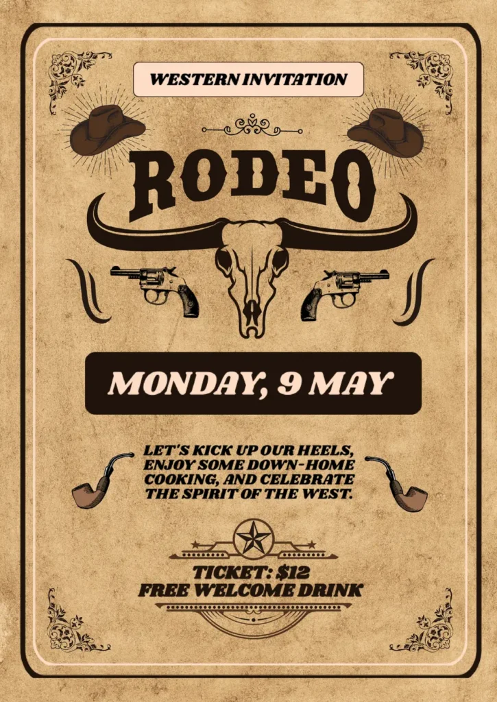 Western Invitation Template Google Docs