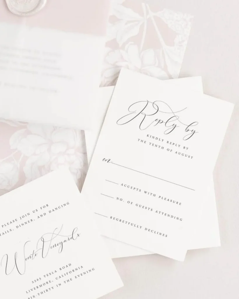 Wording 101 What To Include On Your Wedding Rsvp Cards